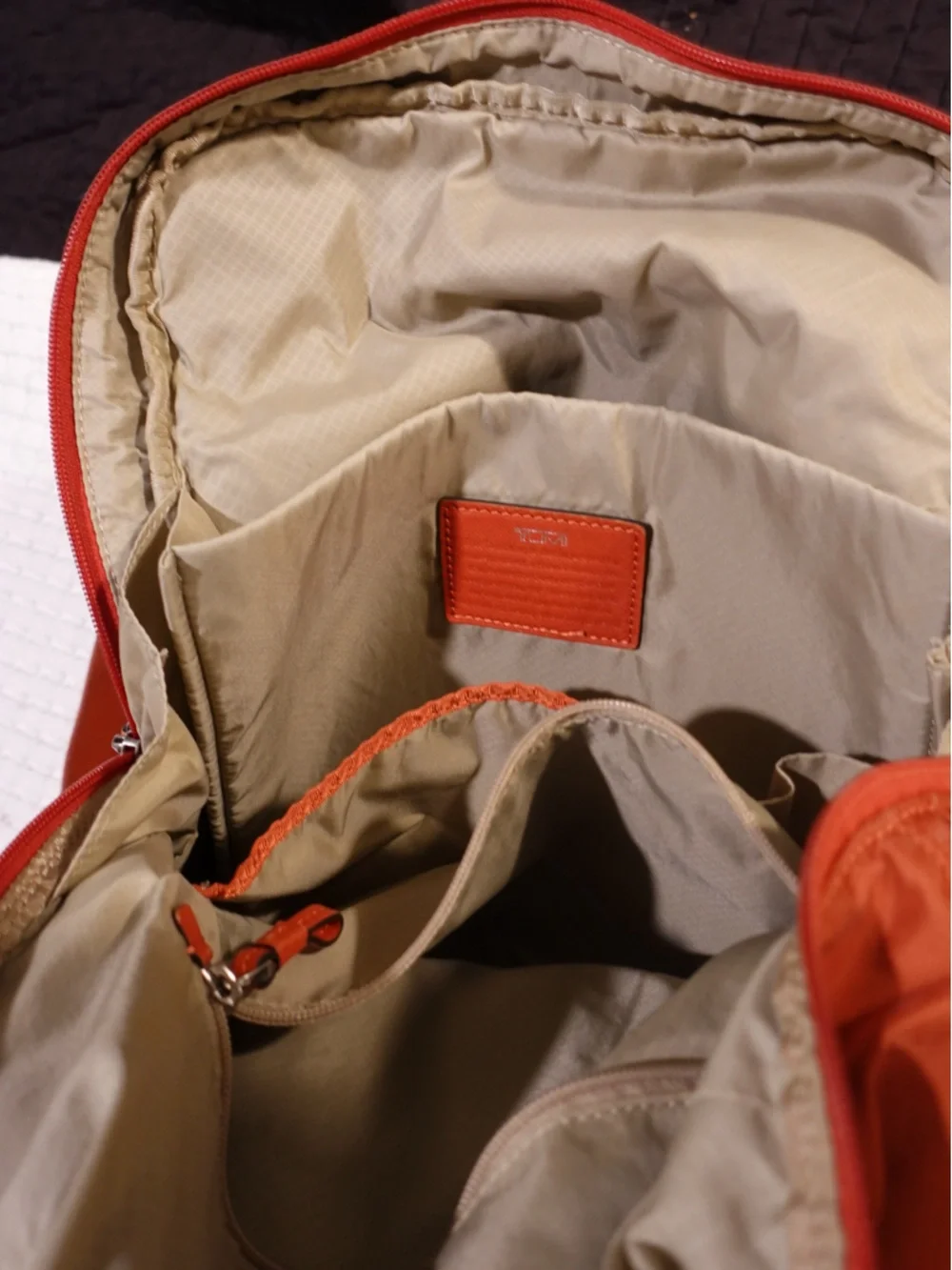 Tumi Voyageur Calais - orange backpack - Picture 5 of 6